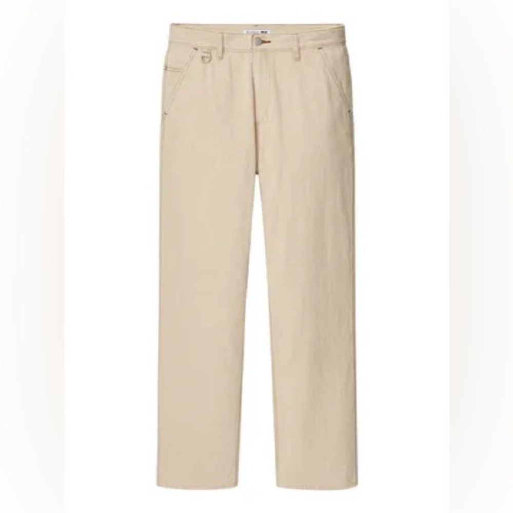 Uniqlo x JW Anderson Light Tan Relaxed Straight Jeans Size 31